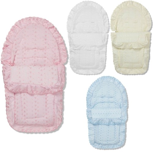 Broderie anglaise car seat - car,